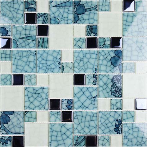 Crystal Glass Mosaic Kitchen Tiles Washroom Backsplash