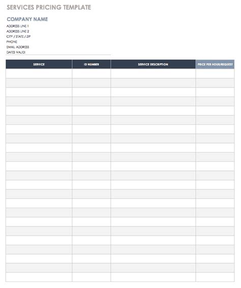 business   list template hq template documents