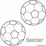 Coloring Ball Balls Soccer Pages Sports Drawing Small Football Color Print Cup Bat Two Kids Goal Father Clipart Printable Activity sketch template