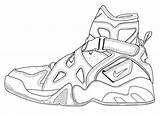 Nike Air Coloring Pages Drawing Force Shoe Template Mag Color Sneaker Max Sneakers Shoes Jordans Dessin Templates Outline Drawings Coloriage sketch template