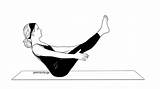 Navasana Pose Boat Yoga Dibujo Tablero Seleccionar sketch template