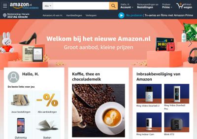 amazon    nederland met  miljoen producten en prime