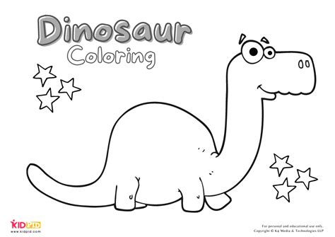 dinosaur coloring worksheets  kids kidpid