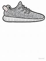 Yeezy Drawing Boost sketch template