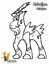 Pokemon Cobalion Coloring Pages Colouring Printable Sheets Yescoloring Dynamic Colou sketch template