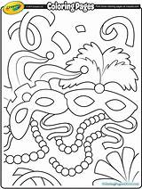 Mardi Gras Crayola Whitesbelfast sketch template