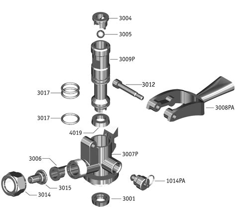 keg coupler parts diagram