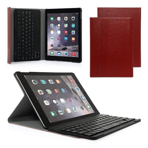 slim leather case stand cover wireless keyboard  ipad air mini