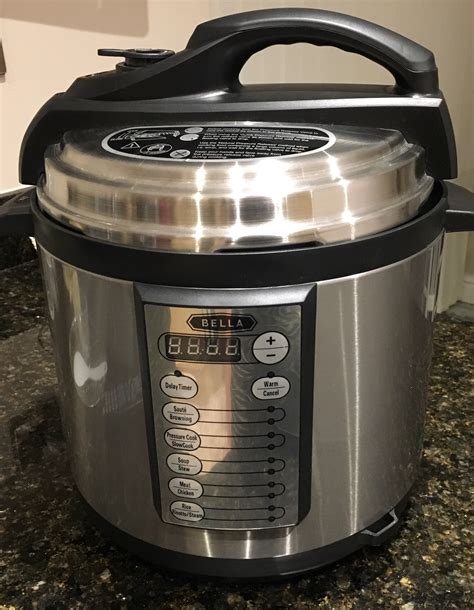 bella pressure cooker manual