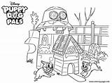 Puppy Coloring Pals Dog Pages Happy Printable sketch template
