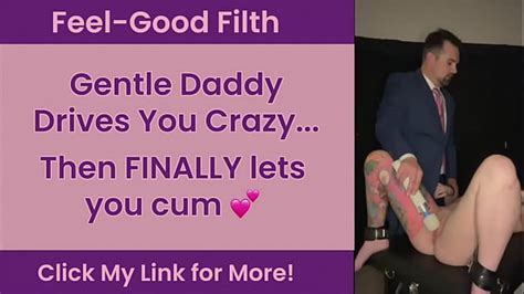 gentle ddlg daddy in suit teases her until she cries then lets her cum