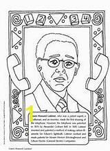 Inventors Pages Coloring African American Inventions Divyajanani sketch template