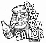 Sailor Drunken Drawing Records Drunk Releases Round Drawings Store Louderthanwar Getdrawings sketch template