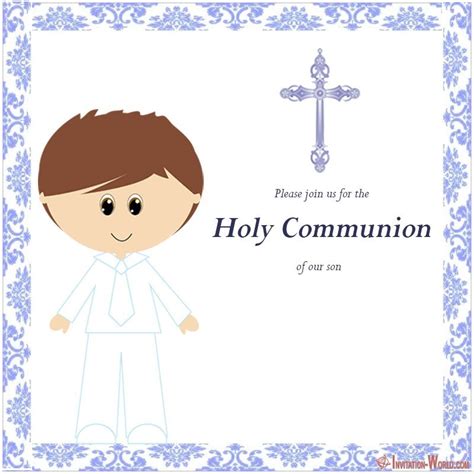 communion invitation cards invitation world