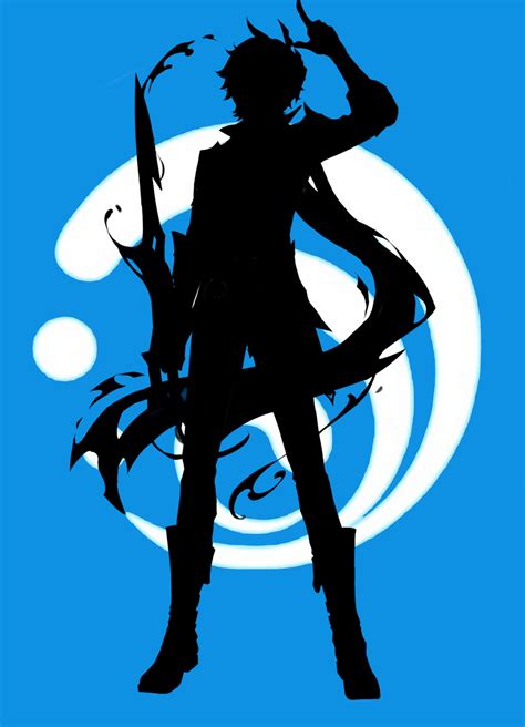 genshin impact vision silhouette all the characters etsy