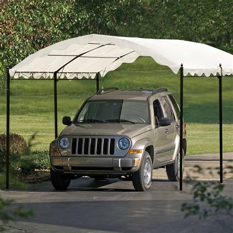 patio    ft  weather protection car canopy outdoor heavy duty carport   sturdy