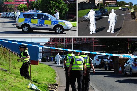 murder cops descend on paisley street after man dies following late