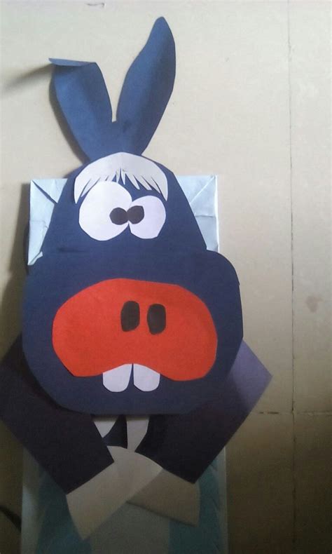 donkey bags paper bag puppets