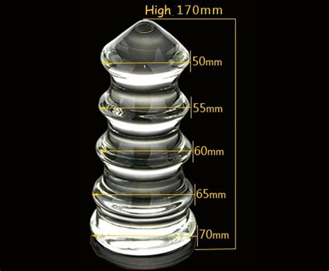 Diameter 7cm 2 76in Large Big Tower Style Crystal Glass Butt Plug Anal