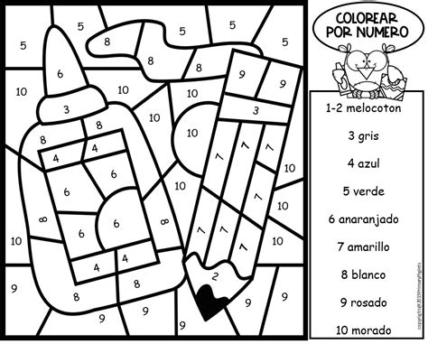 spanish number coloring sheets sketch coloring page