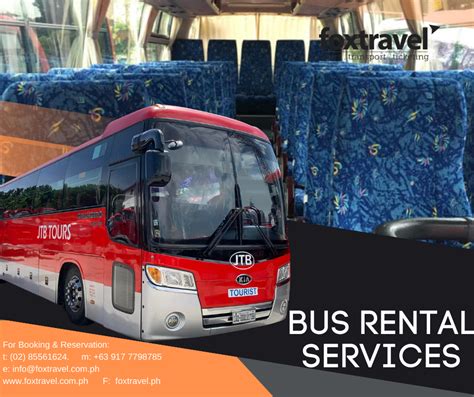 tourist bus  rent jtb  seater foxtransport