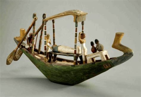 Figure 2 Model Barque From Egypt Now Located In The British Museum