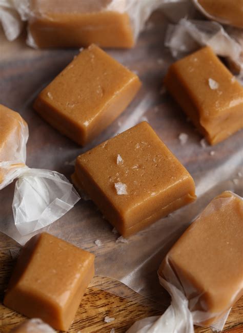 homemade caramels cookies  cups