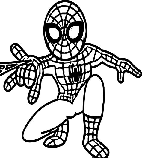 small spider man coloring page wecoloringpagecom