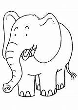 Mewarnai Gambar Gajah Kartun sketch template