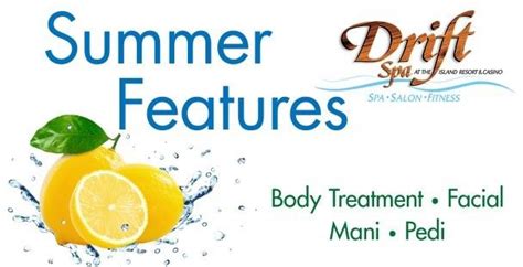 drift spas september  promotions  massages