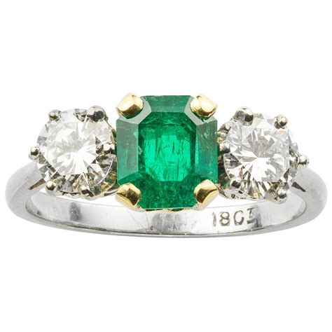 magnificent  stone emerald cut diamond ring  stdibs