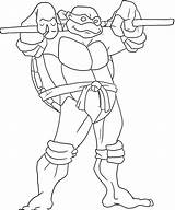 Coloring Ninja Pages Printable Turtles Popular Donatello sketch template