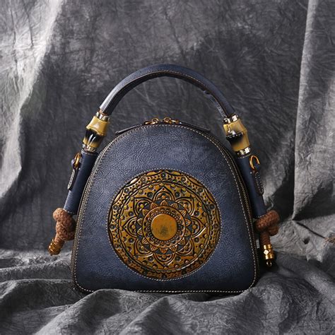 vintage luxury women genuine leather handbags ladies retro elegant