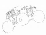 Coloring Pages Digger Grave Monster Jam Gravedigger Choose Board Popular sketch template