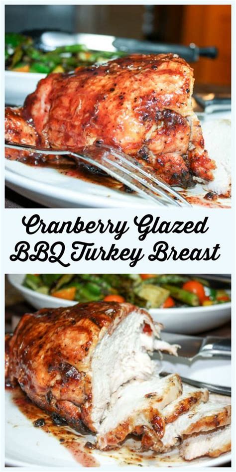 cranberry glazed barbecued turkey breast the food blog