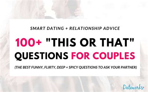 130 This Or That Questions For Couples Funny Flirty Spicy