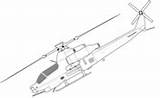 Helicopter Coloring Bell Chinook 1z Viper Ah Boeing Ch Pages sketch template