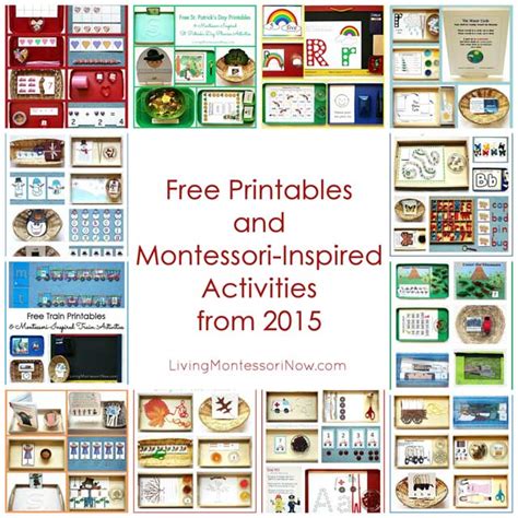 printables  montessori inspired activities