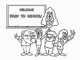 School Welcome Coloring Back Pages Kids Printables Wuppsy Printable Colors Choose Board sketch template
