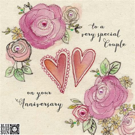 floral    special couple   wedding anniversary card