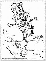 Coloring Pages Spongebob Squarepants Gary Jaguar sketch template