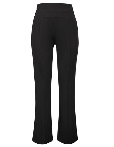 buy kk womens black work office pants stylish slim fit high waist stretchy