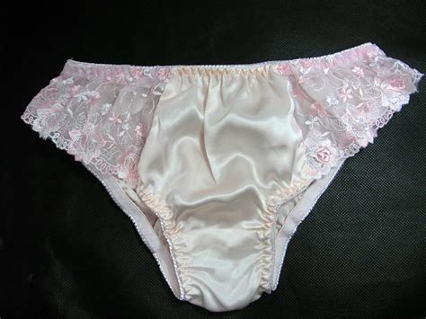 womens briefs panties 100 natural silk low rise with lace solid size s