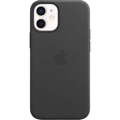 apple iphone  mini leather case  magsafe black mhkazma