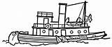 Tugboat Vector Getdrawings Drawing sketch template