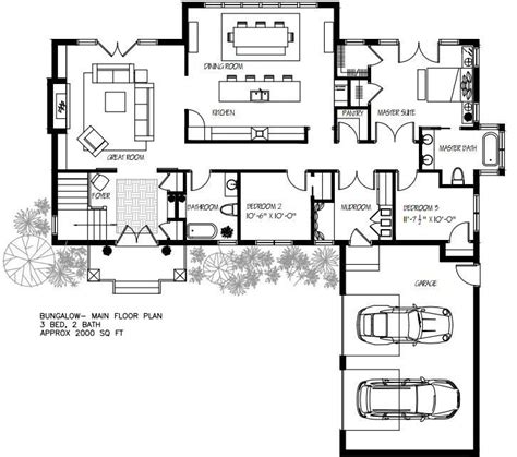 bungalow floor plans floor plans house plans