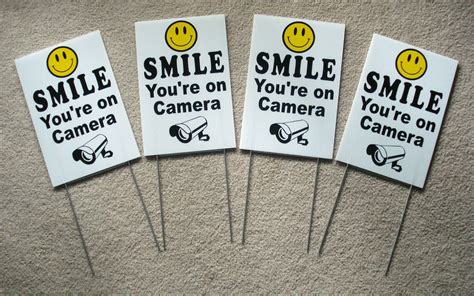 smile youre  camera signs   stakes etsy