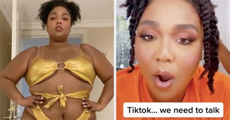 Lizzo Called Out Tiktok For Removing Videos Of Her In A
