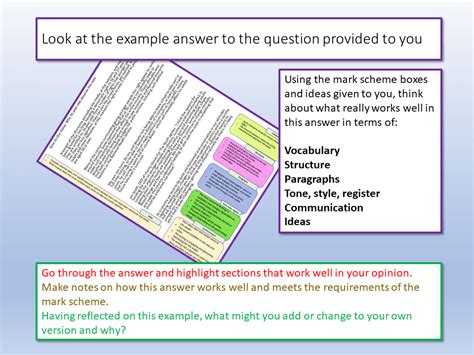 paper  question  good langauge techniques aqa paper  question