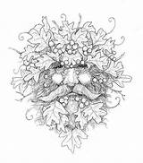 Pagan Malen Beard Mount Pyrography Celtic Gathering Pocock Leafy Artsy Dhu Ghillie sketch template